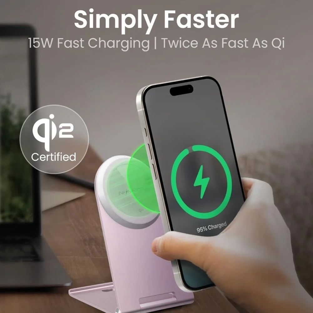 Pink Wireless Charging Stand